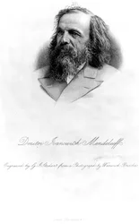 Dmitri Mendelejev, gegraveerd door George J. Stodart